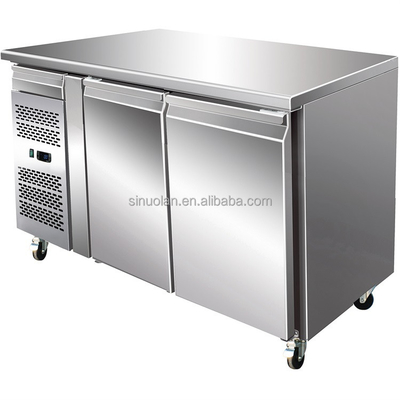 Commercial Fresh Keeping Restaurant 2 Door Under Counter Fridge Refrigerator With Class