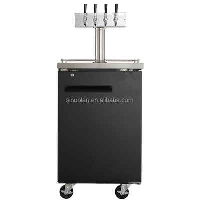 Stainless Steel 4 Tap Kegerator Dispenser Fridge Beer Kegerators