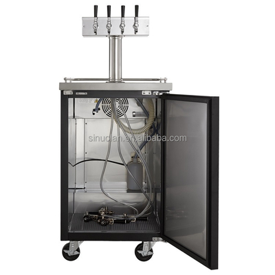 Stainless Steel 4 Tap Kegerator Dispenser Fridge Beer Kegerators