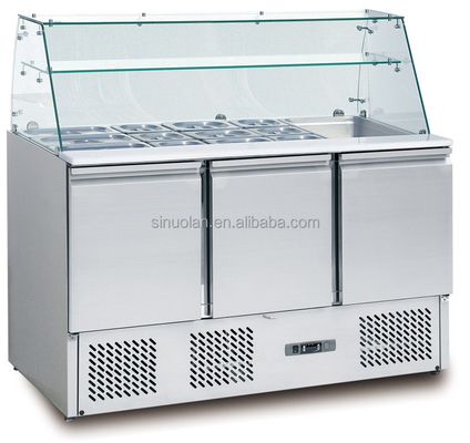 Table Top Salad Bar Pizza Countertop Cold Sandwich Prep Table Top Chiller