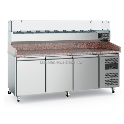 Commercial Marble Prep Table Refrigerator Sandwich Prep Table Refrigerated