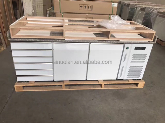 Commercial Marble Prep Table Refrigerator Sandwich Prep Table Refrigerated