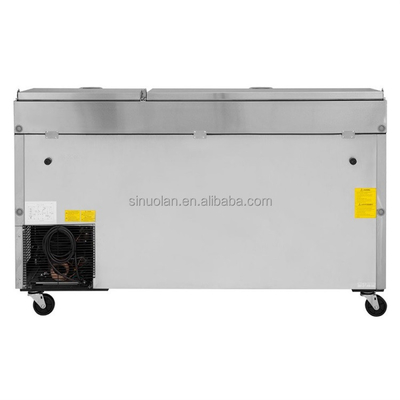Good Quality 2 Door Commercial Pizza Prep Cooler Table Sandwich Salad