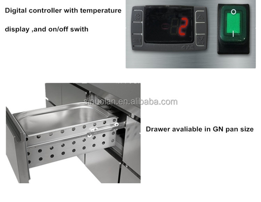 Kitchen Work Bench Undercounter Refrigerator Drawer