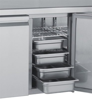 Factory Price Salad Bar Cooler Containers Industrial Refrigerator Drawer Under Counter Freezer Pizza Display Keep Fresh Fridge