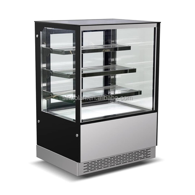 Factory Direct Sales Freezer Refrigerated Bakery Beverage Display Cooler Commercial Glass Cake Display Cabinet Freezer