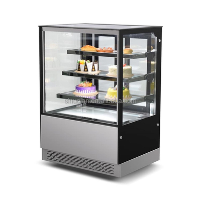 Factory Direct Sales Freezer Refrigerated Bakery Beverage Display Cooler Commercial Glass Cake Display Cabinet Freezer