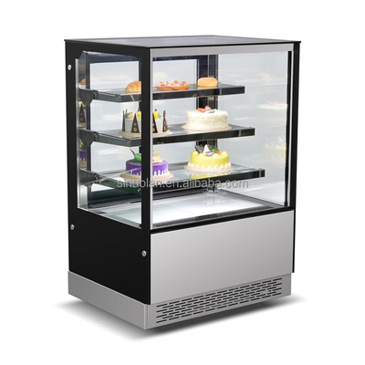 Factory Direct Sales Freezer Refrigerated Bakery Beverage Display Cooler Commercial Glass Cake Display Cabinet Freezer