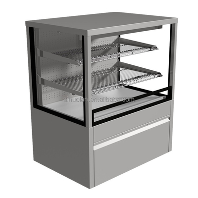 Heated Display Cabinet Pie Warmer Hot Food Showcase Fried Chicken Food Display Warmer