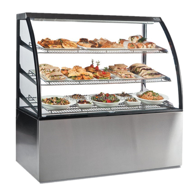 Heated Display Cabinet Pie Warmer Hot Food Showcase Fried Chicken Food Display Warmer