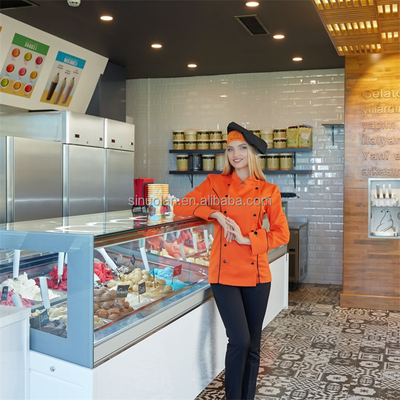 New Design Hard Ice Cream Display Unit Gelato Fridge Freezer Ice Cream Comercial Showcase