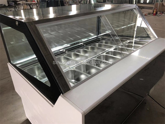 Blast Deep Scoop Gelato Ice-cream Popsicle Ice Cream Display Freezer For Ice Cream With Storage Containers