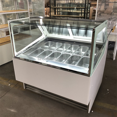 Customized Commercial Ice Cream Display Freezer Fridge