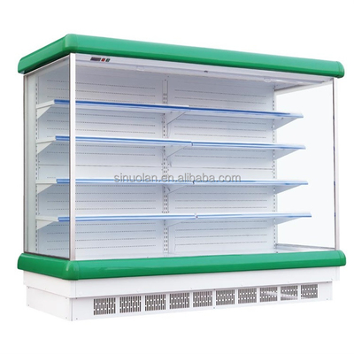 Supermarket Shop Use Vegetables Display Open Chiller Cooler Fruit Milk Multideck Open Chillers Refrigerator