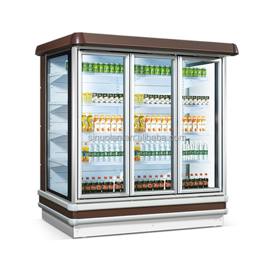 Supermarket Shop Use Vegetables Display Open Chiller Cooler Fruit Milk Multideck Open Chillers Refrigerator