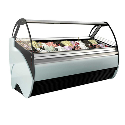 Italian Gelato Ice Cream Display Freezers Ice Cream Display Freezer / Display Freezer Gelato Showcase
