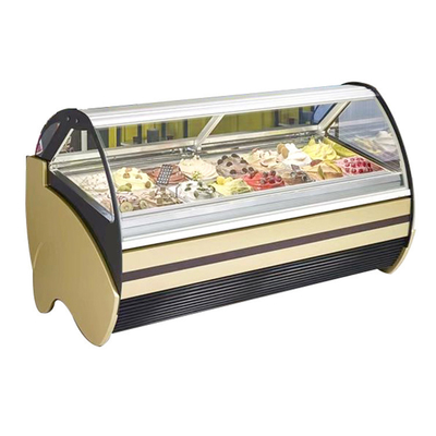 Italian Gelato Ice Cream Display Freezers Ice Cream Display Freezer / Display Freezer Gelato Showcase