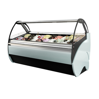 Italian Gelato Ice Cream Display Freezers Ice Cream Display Freezer / Display Freezer Gelato Showcase