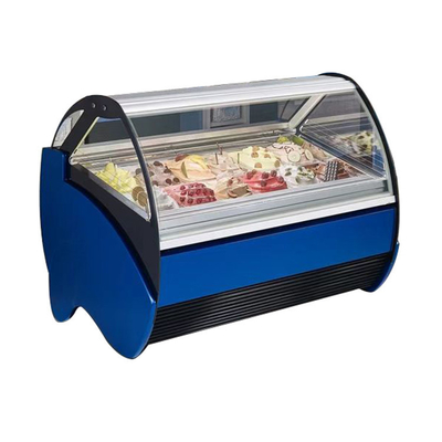 Italian Gelato Ice Cream Display Freezers Ice Cream Display Freezer / Display Freezer Gelato Showcase