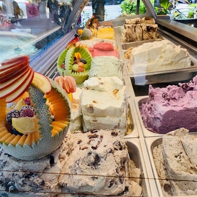 Italian Gelato Ice Cream Display Freezers Ice Cream Display Freezer / Display Freezer Gelato Showcase