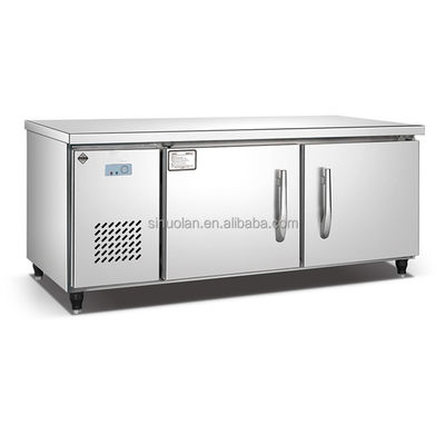 Stainless Steel Counter Top Working Table Refrigerator Chiller Restaurant Kitchen Commercial Salad Freezer Table